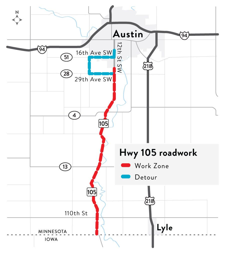 Hwy 105 project map