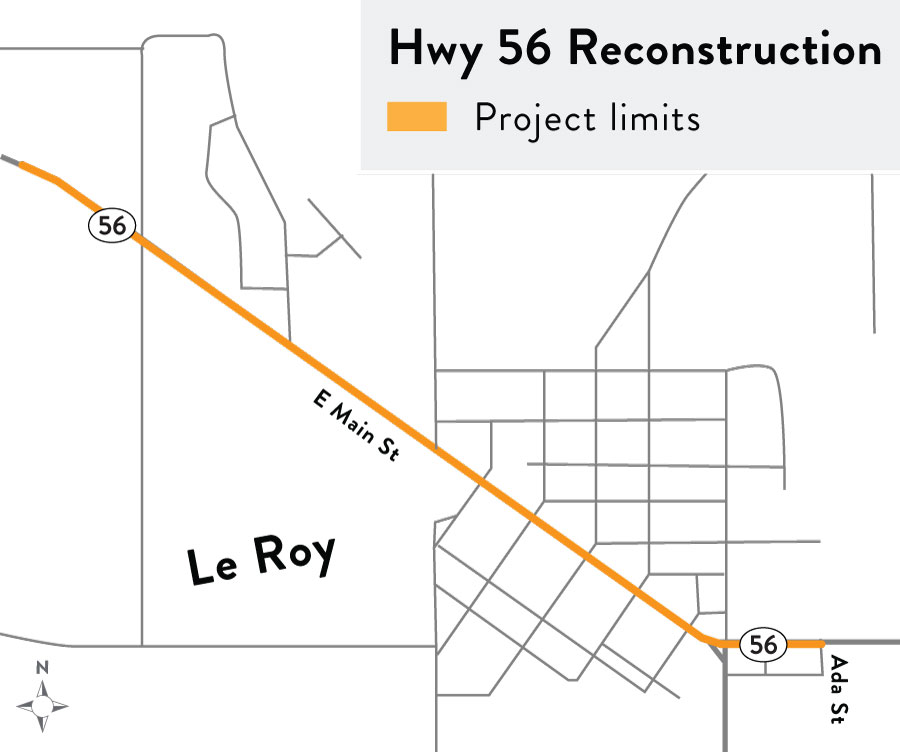Hwy 56 Reconst Map
