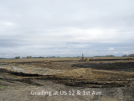 Grading at US 12 and 1st Avenue