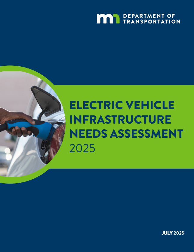 Cover of the Minnesota Electric Vehicle Infrastructure Needs Assessment