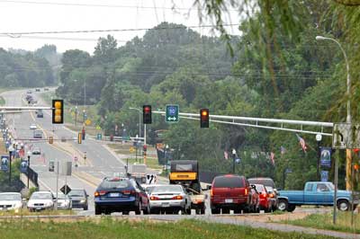 cars at intersection