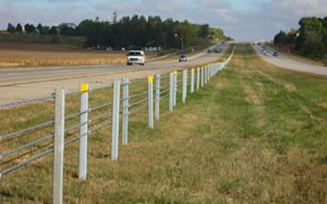 Cable median barriers