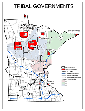 Tribal governments maps