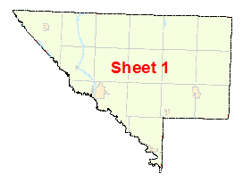 Chippewa County image map with links to city and township maps