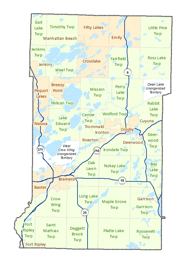 crow wing county plat map Crow Wing County Maps crow wing county plat map