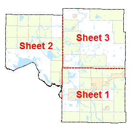 Itasca County image map with link to county map