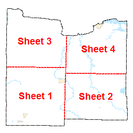 Koochiching County image map with link to county map