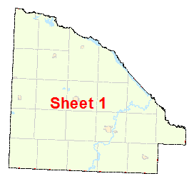 Lac qui Parle County image map with link to county map