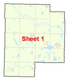 Meeker County image map with link to county map
