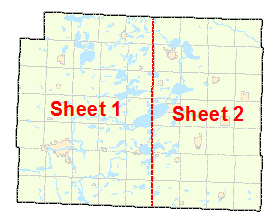 Otter Tail County image map with link to county map