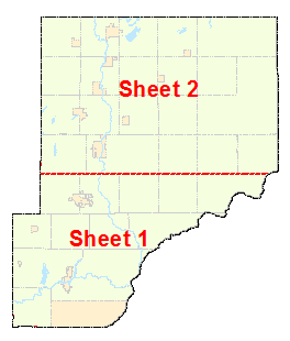 Pine County image map with link to county map