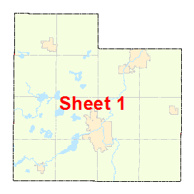 Rice County image map with link to county map