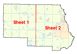 Stearns County image map with link to county map