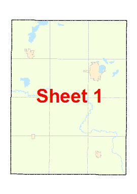 Waseca County image map with link to county map