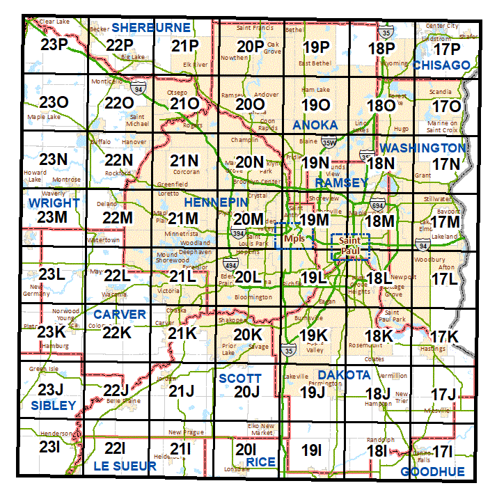 Minneapolis-St. Paul Street Series Maps - TDA, MnDOT