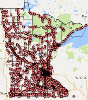Minnesota Map of Foundations Borings