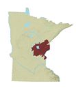 Location of Mille Lacs Uplands