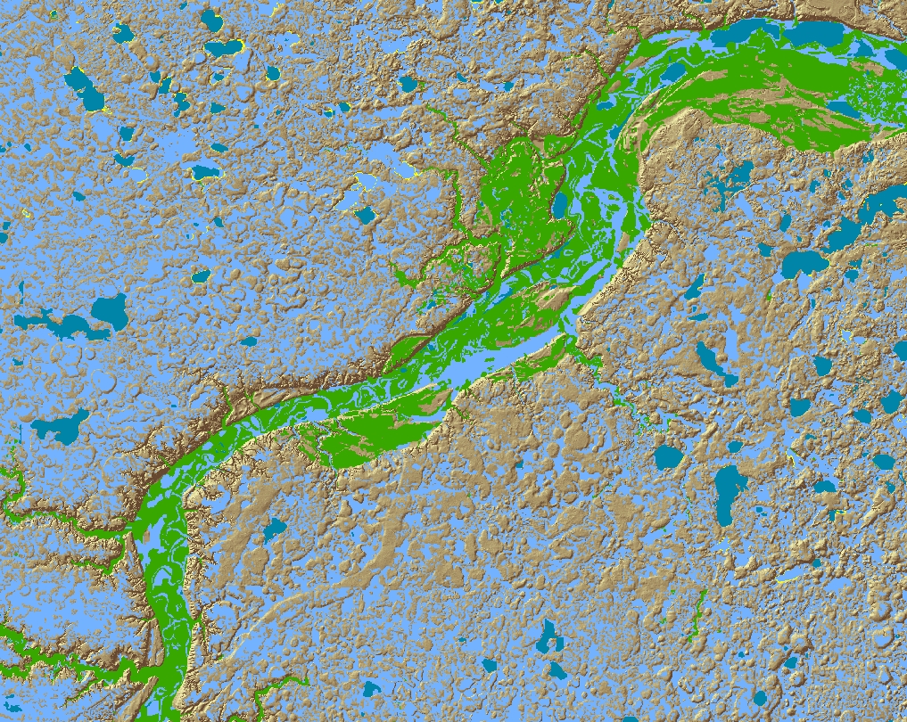 Map of Prehistoric Surface Hydrographic Model