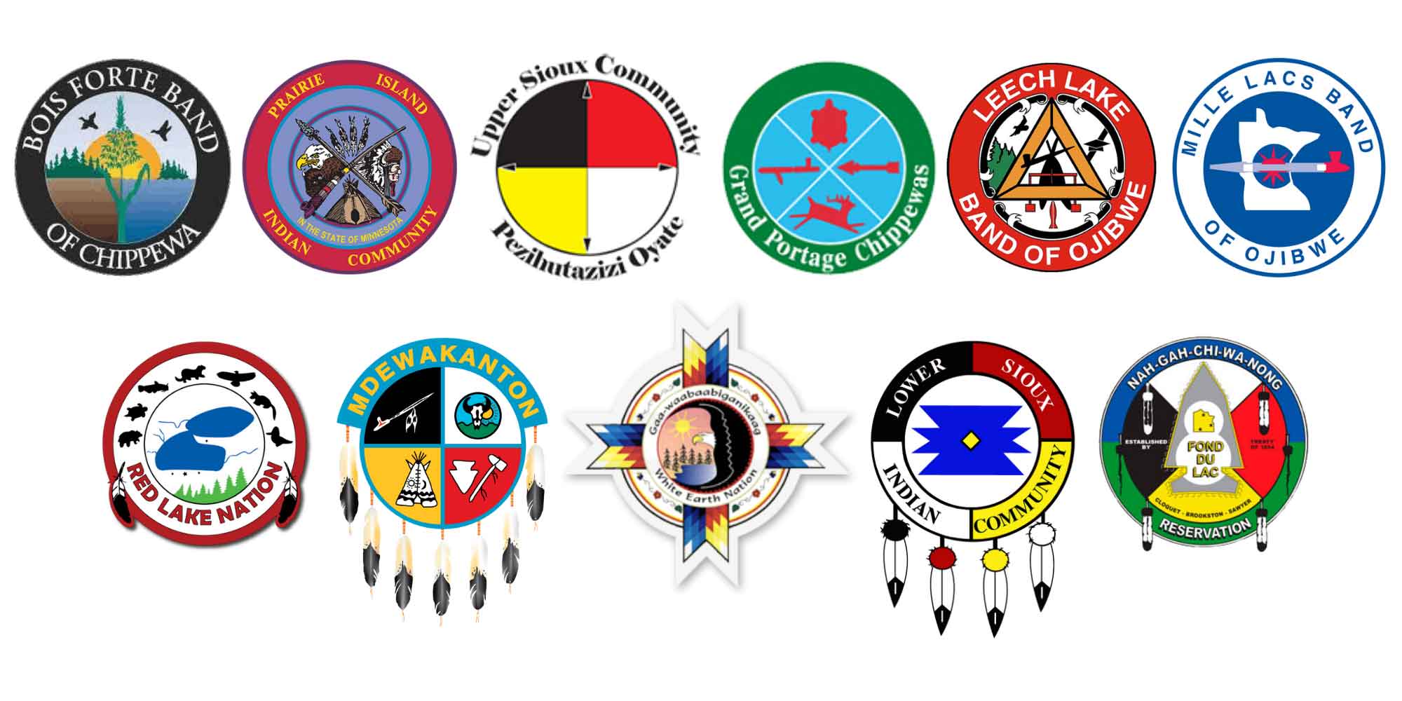 Minnesota's tribal nation's tribal logos