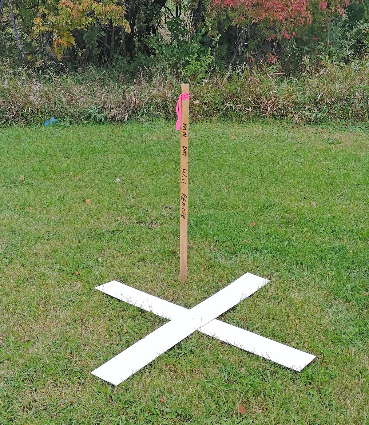 An aerial photography target