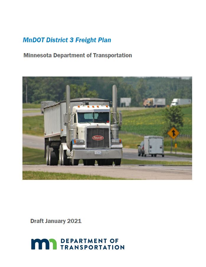 District 3 Freight plan cover page