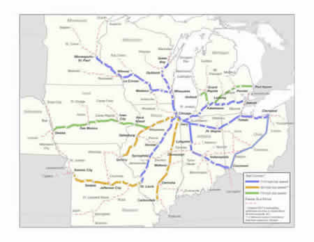 Maps of Minnesota and Iowa, St. Paul, Minnesota, and Milwaukee