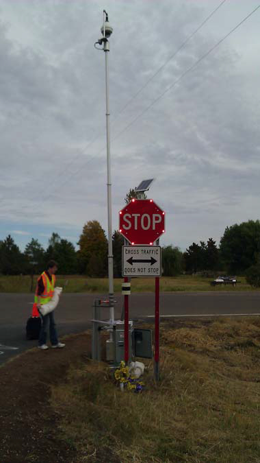 Estimating the Crash Reduction and Vehicle Dynamics Effects of Flashing LED Stop Signs