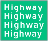 Evaluation of Guide Sign Fonts