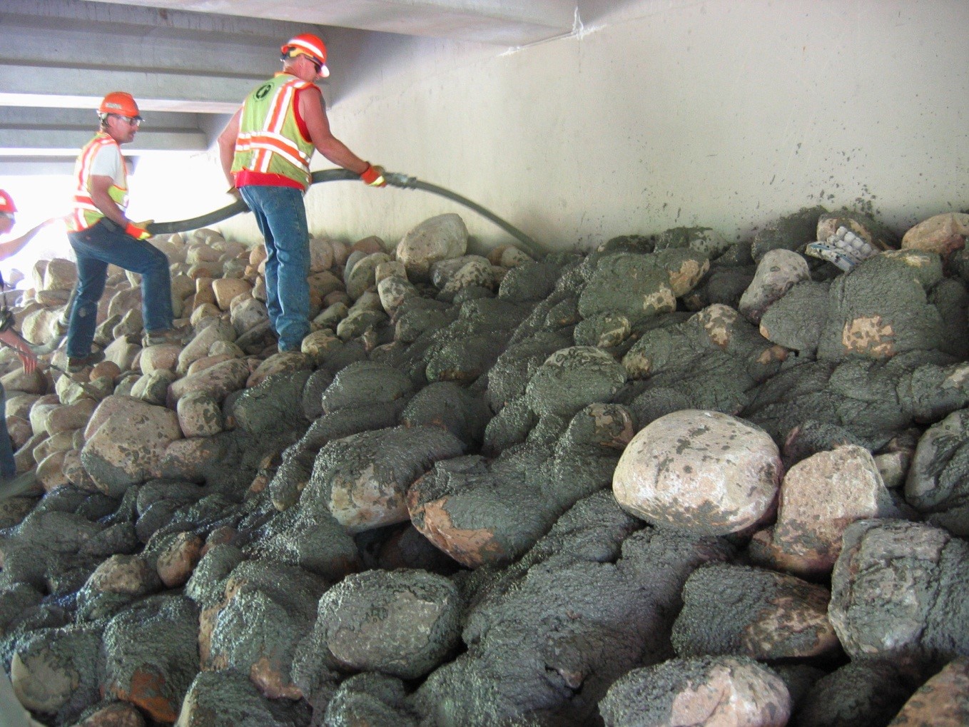 Matrix (Partially Grouted) Riprap Lab Flume Study