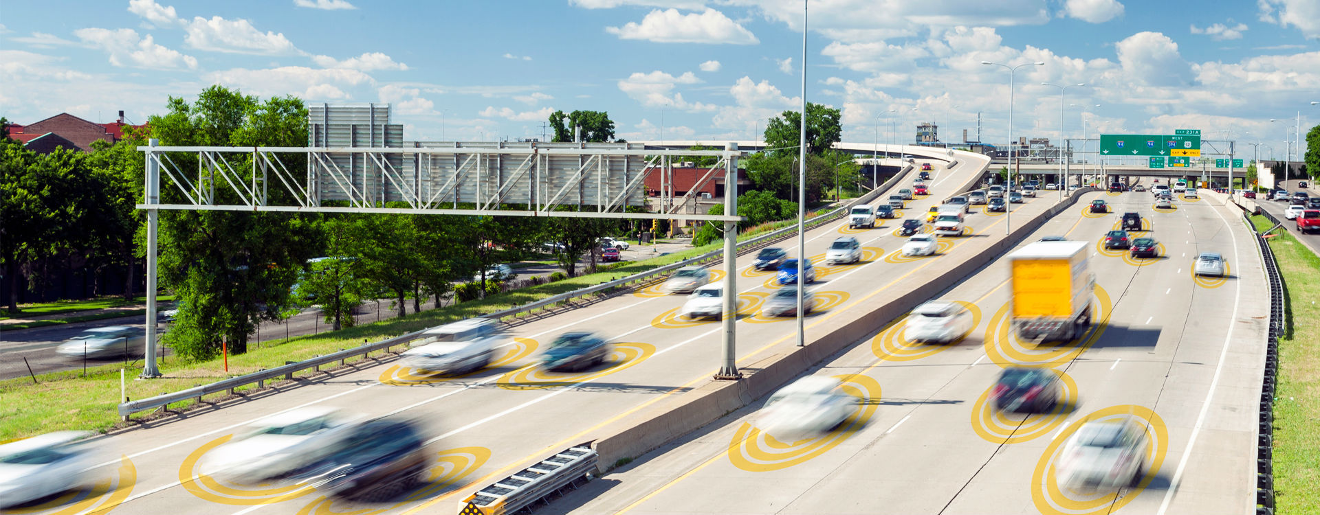 Connected vehicles will communicate wirelessly with one another for safety and navigational purposes, helping cars stay in lanes, recognize appropriate operating speeds and exit highways safely.