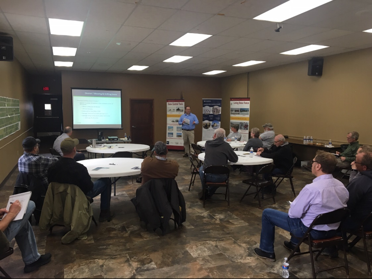 Through meetings and surveys, researchers learned about landowner knowledge of snow fences.