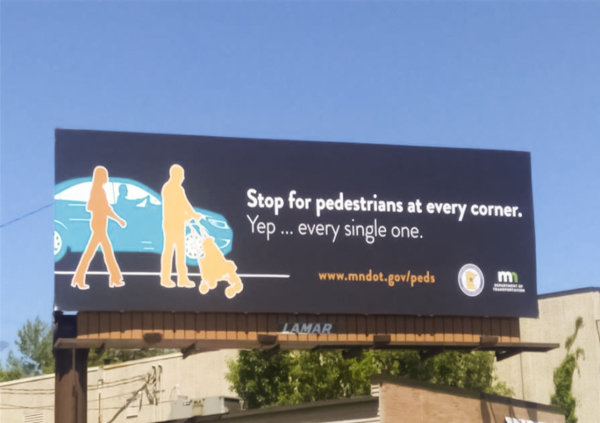 A billboard near a road