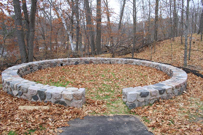 North fire ring after rehabilitation. 