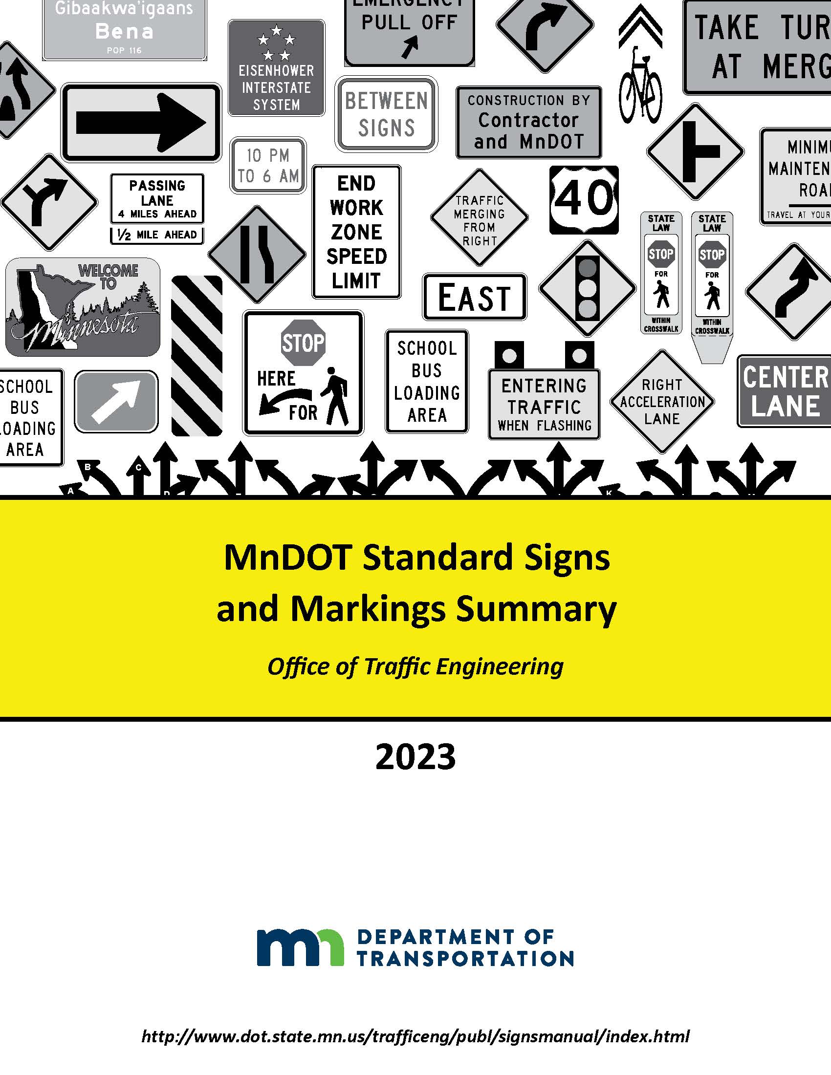 standard signs and markings summary manual