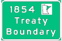 treaty boundary sign