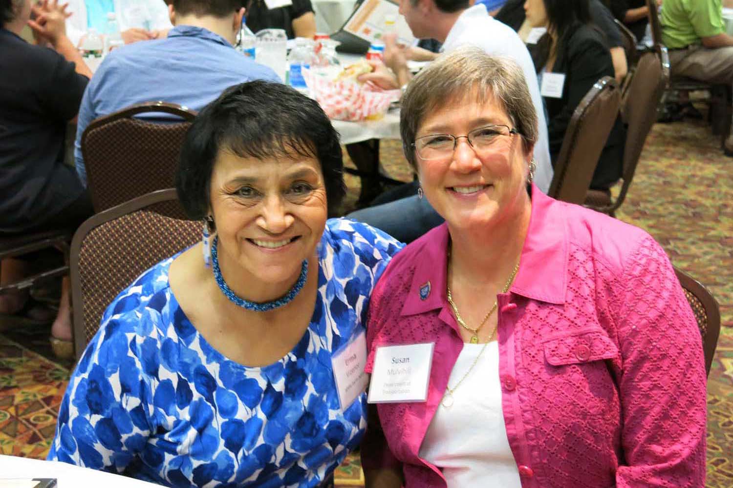 Chairwoman Vizenor with Sue Mulvihill